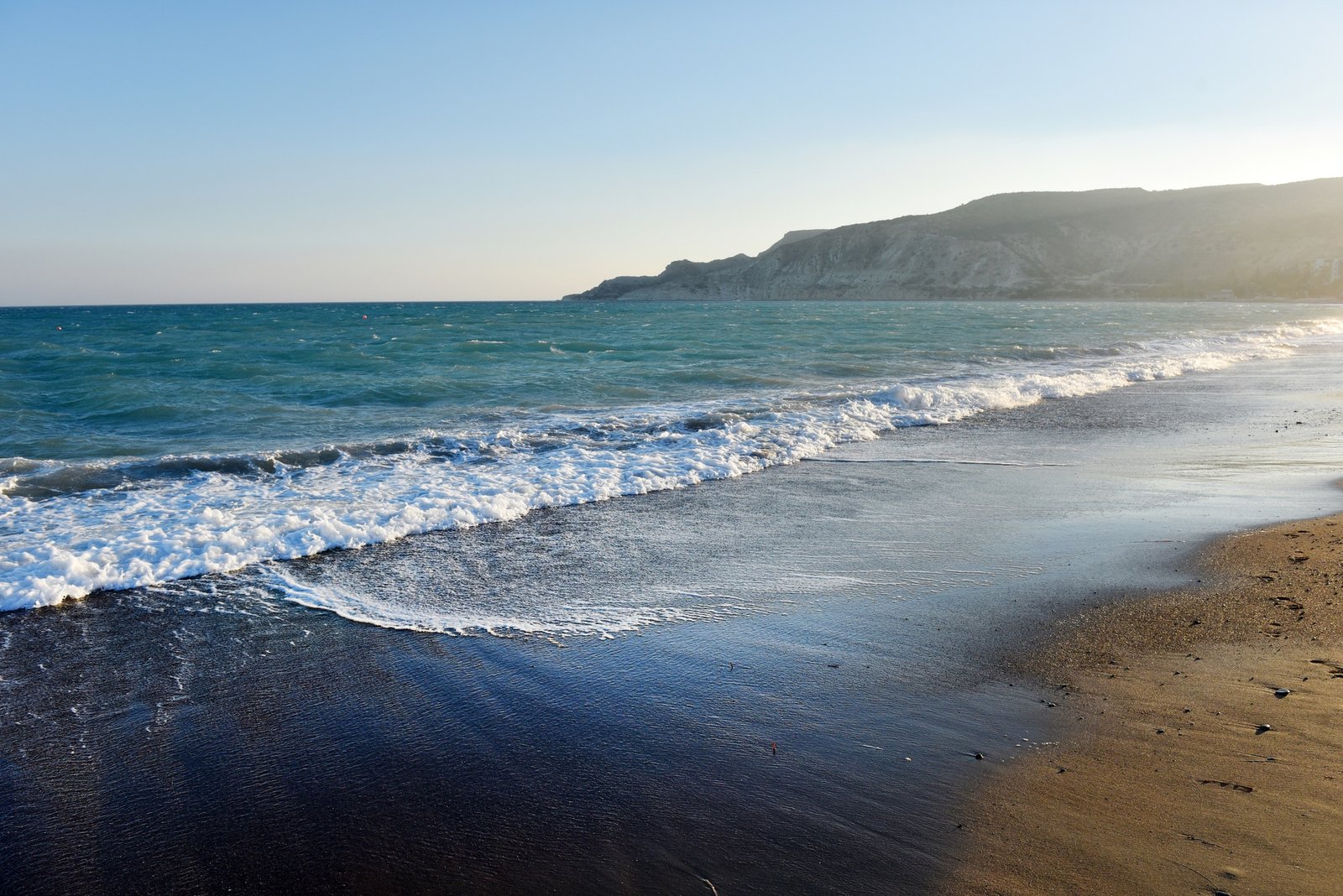 Idyllic sandy beach in Cyprus